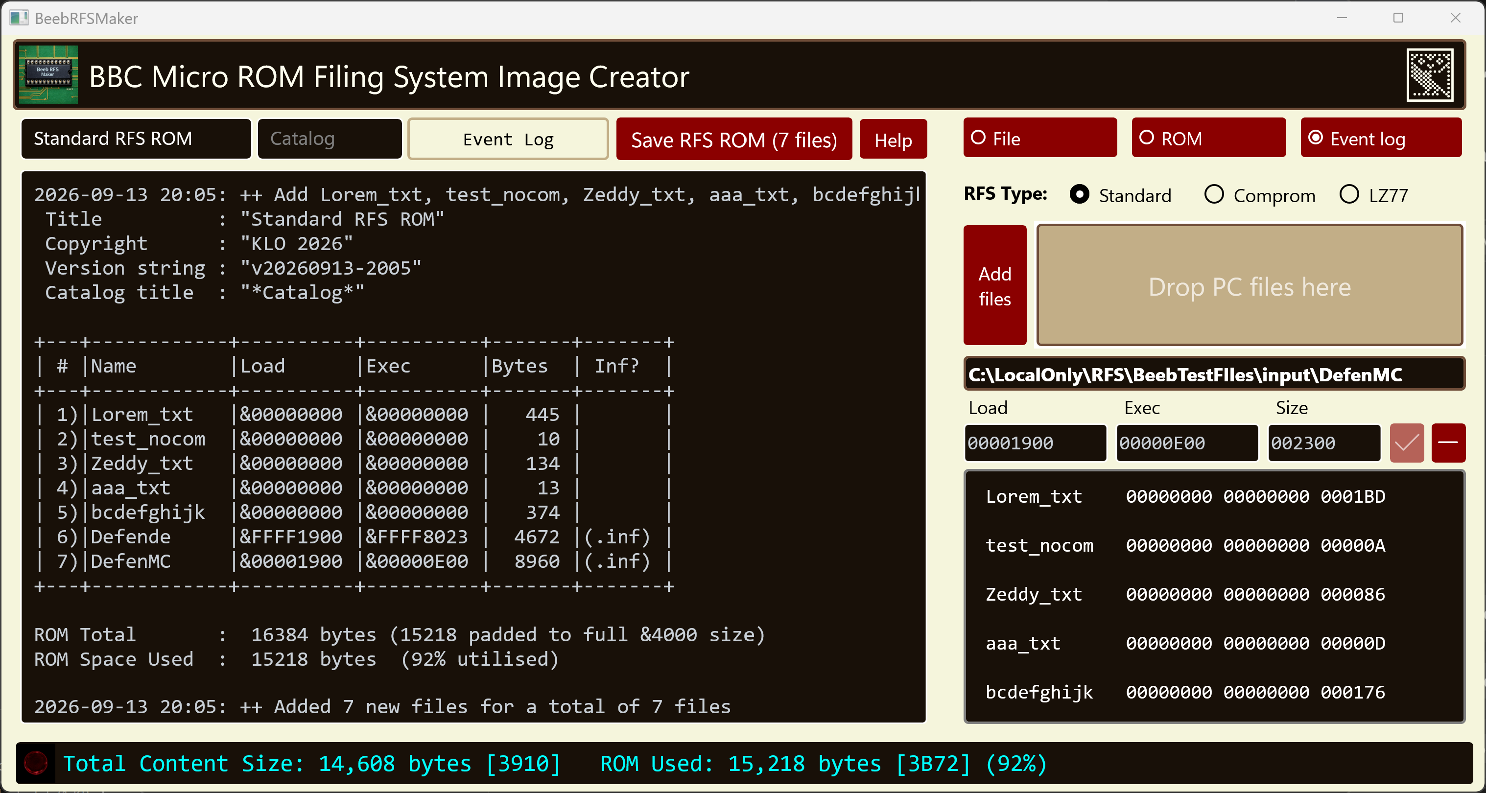 Micro File KLO Software — BBC Micro Tools for Windows