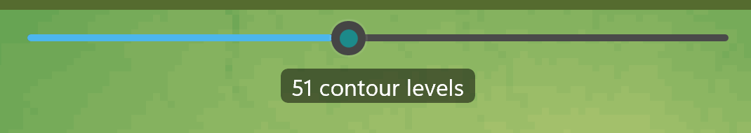 Contour-levels slider with the 'N contour levels' label beneath it