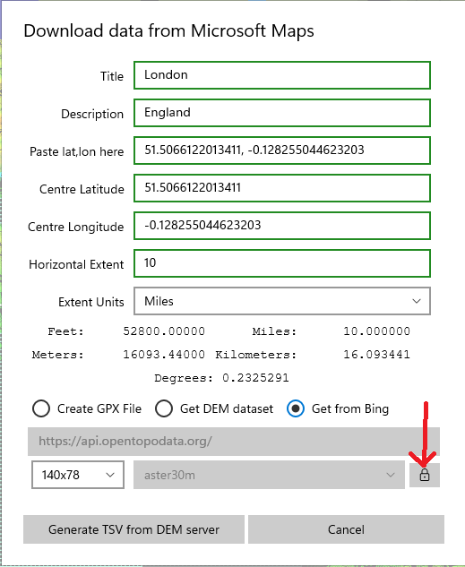 KOContour Maps data download dialog